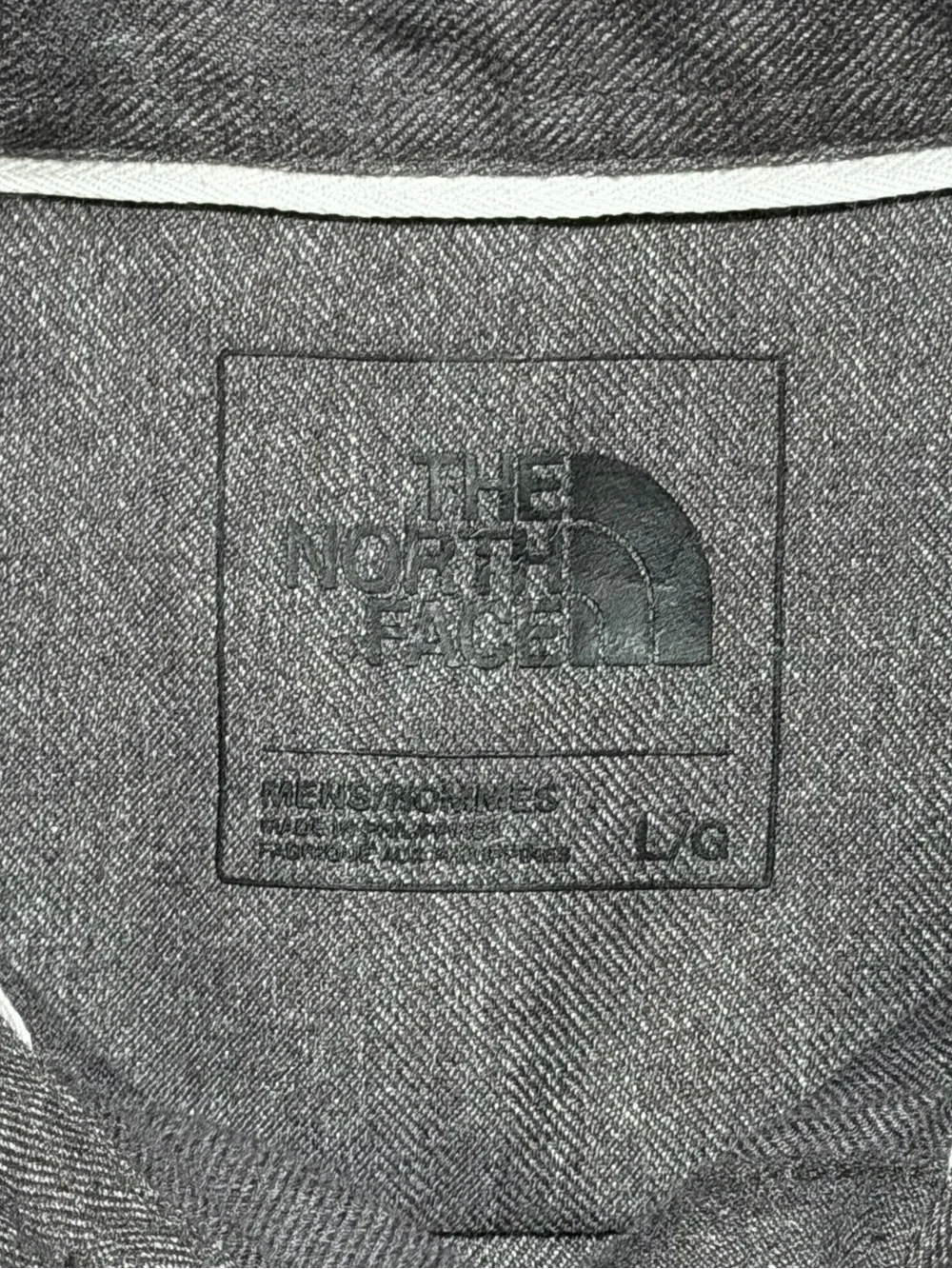 The North Face Thermo Core Twill Shirt Men’s Large Dark Gray Long Sleeve Outdoor
